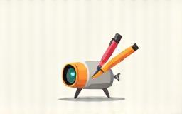 Camera and pen icons