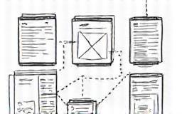 Mobile app interface sketch